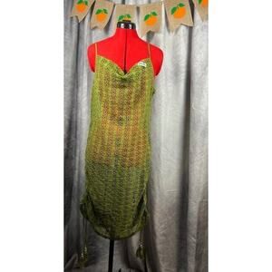 1. State Women's Convertible Tank Dress Cover-Up Tuscan Olive Size L 4943